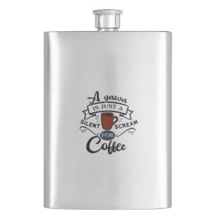 Schrei zum Kaffee Flachmann