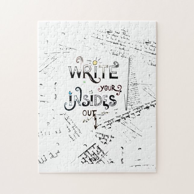 Schreib deine Inside OUT! Motto der motivierend Sc (Vertikal)