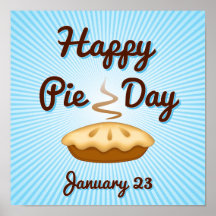 Schreib ein glückliches Pie Day Poster