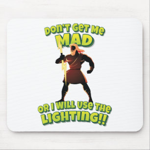 Schreib mich nicht, oder ich werde das Licht benut Mousepad