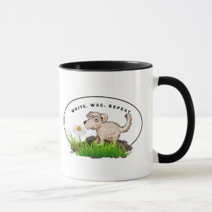Schreib-Wag-Wiederhol-Tasse für Schriftsteller Tasse