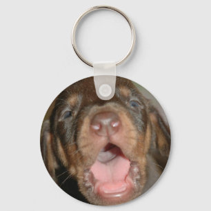 Schreibaby Dobermann Schlüsselanhänger