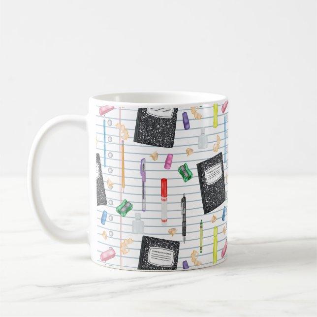 Schreibartikel - Tasse der Schulserie (Links)
