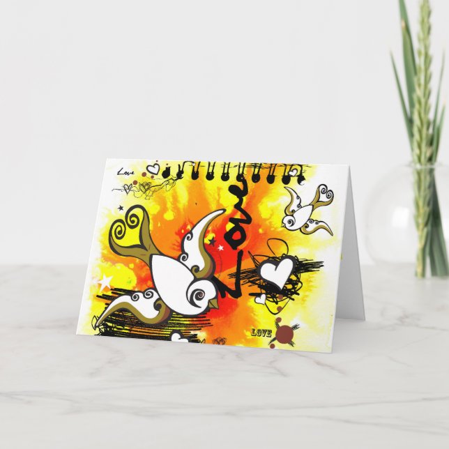 Schreibe mir etwas Liebe! Feiertagskarte (Vorderseite)