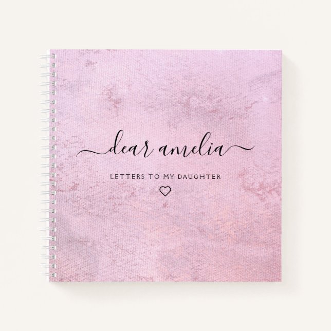 Schreiben an mein Daughter Keepake-Memory-Notebook Notizbuch (Vorderseite)