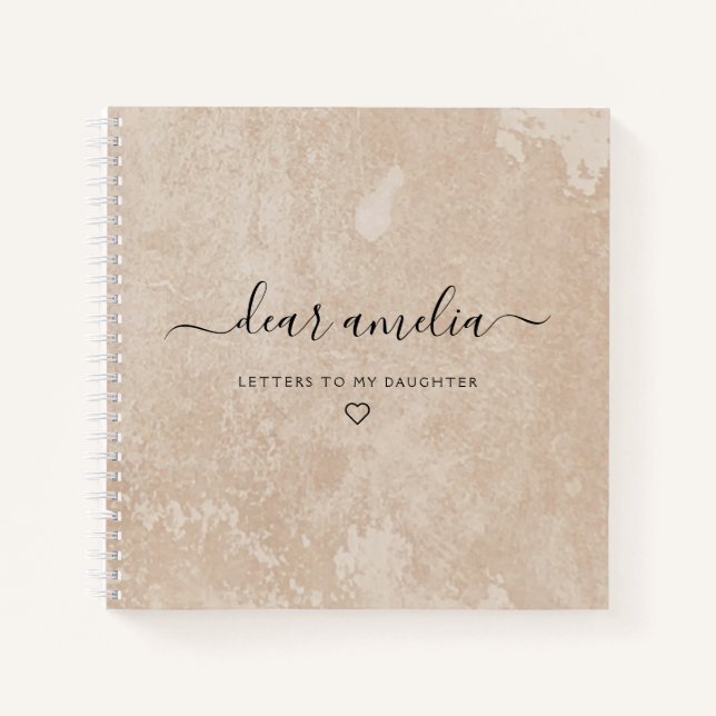 Schreiben an mein Daughter Keepake-Memory-Notebook Notizbuch (Vorderseite)