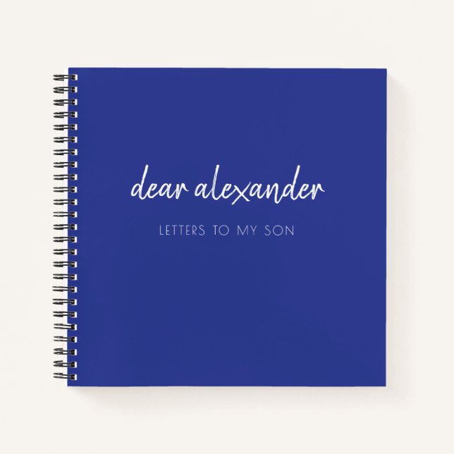 Schreiben an mein Son Keepake Journal Notizbuch (Vorderseite)