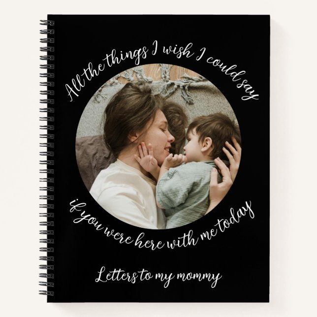 Schreiben an meine Mommy: Erinnerungszeitschrift Notizbuch (Vorderseite)