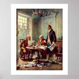 Schreiben der Erklärung der Unabhängigkeit der Kun Poster