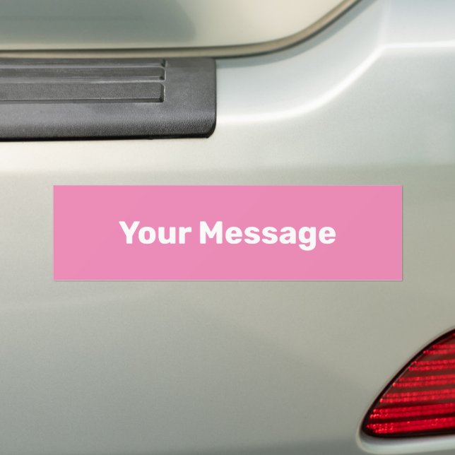 Schreiben der Message Rosa und Weiß-Textvorlage Autoaufkleber (Auf Auto)