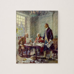 Schreiben der Unabhängigkeitserklärung Puzzlespi
