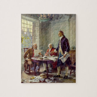 Schreiben der Unabhängigkeitserklärung Puzzlespiel