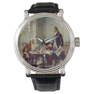 Schreiben der Unabhängigkeitserklärung (USA) Armbanduhr