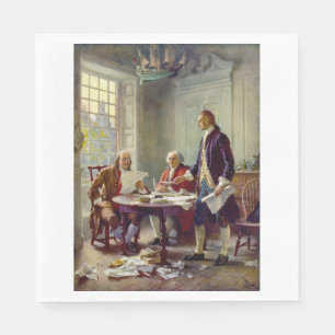 Schreiben der Unabhängigkeitserklärung (USA) Serviette