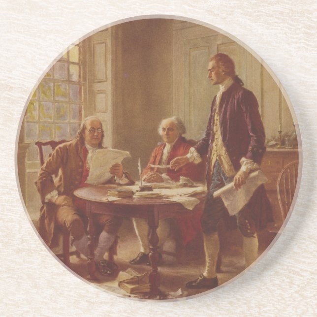 Schreiben der Unabhängigkeitserklärung von Ferris Untersetzer (Vorne)