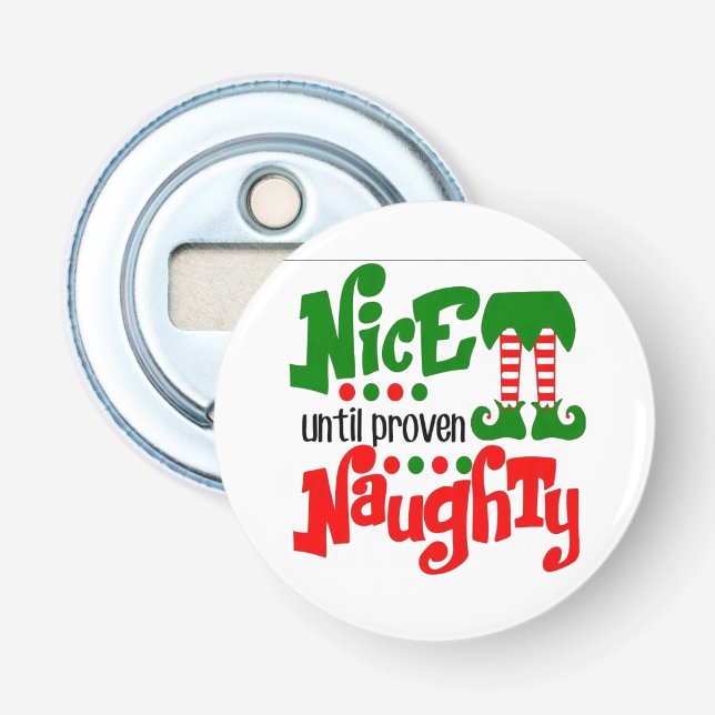 **SCHREIBEN FÜR DIE NAUGHTY** FLASCHENÖFFNER (Vorderseite)