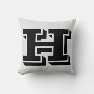SCHREIBEN H MONOGRAM PILLOW KISSEN
