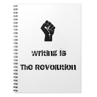 "Schreiben ist die Revolutions-" Notizbuch Notizblock