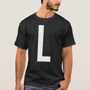 SCHREIBEN L ALPHABET MONOGRAM INITIAL T-Shirt