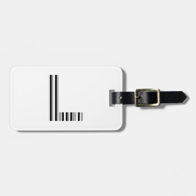 SCHREIBEN L BAR CODE Erstes erstes Barcode-Muster Gepäckanhänger (Vorderseite horizontal)