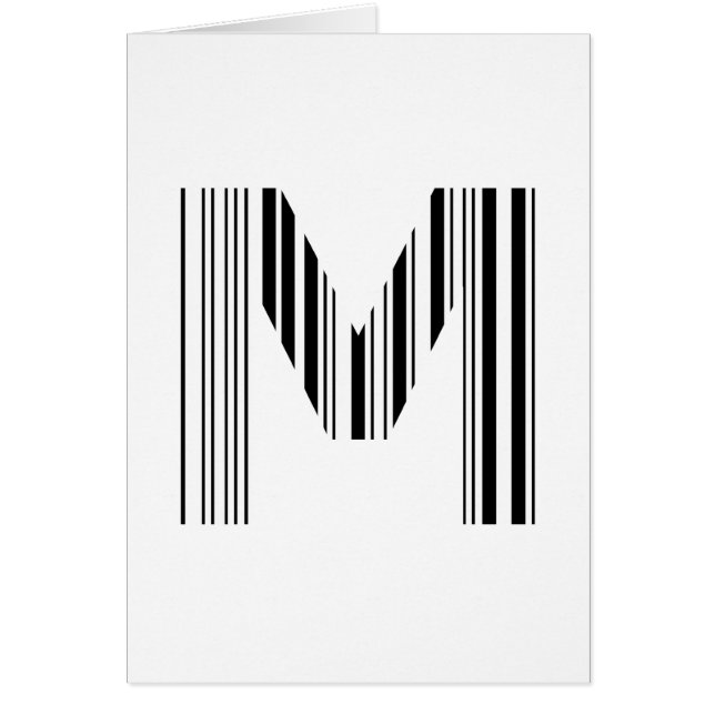 SCHREIBEN M BAR CODE Erstes erstes Barcode-Muster (Vorne)
