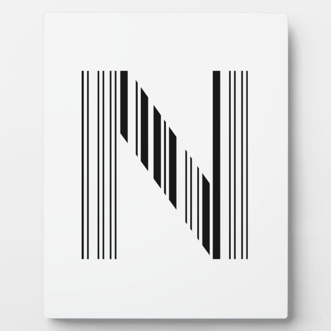 SCHREIBEN N BAR CODE Erstes erstes Barcode-Muster Fotoplatte (Vorderseite)