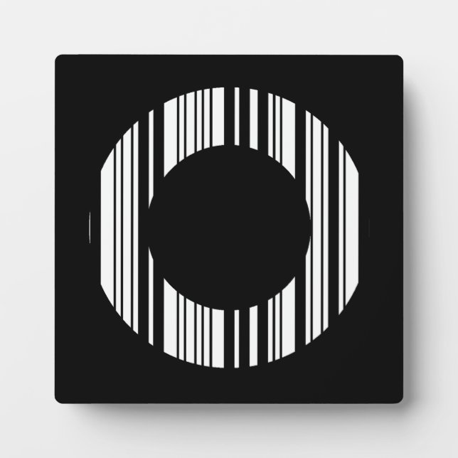 SCHREIBEN O BAR CODE Erste erste Barcode-Muster Fotoplatte (Vorderseite)