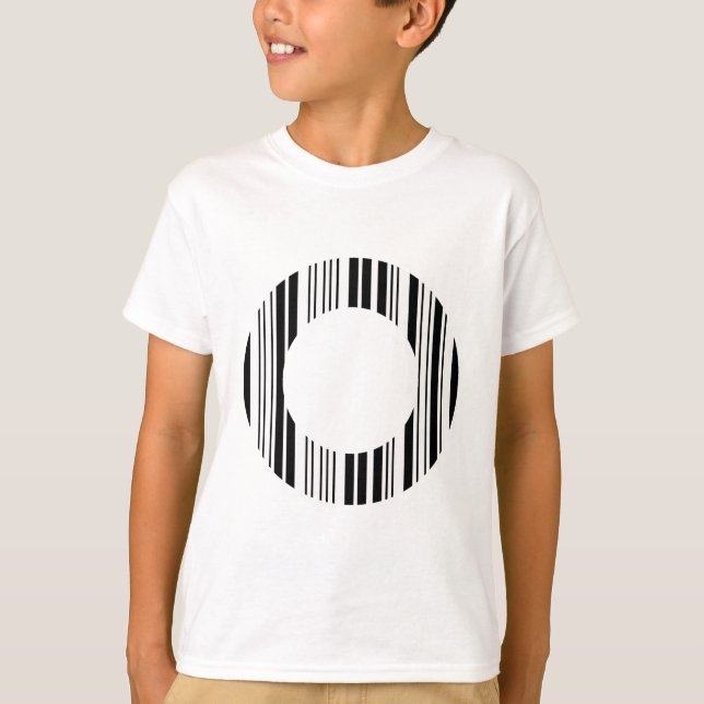SCHREIBEN O BAR CODE Erste erste Barcode-Muster T-Shirt (Vorderseite)