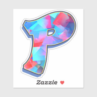 Schreiben P_ Graffiti Alphabet Letters Aufkleber