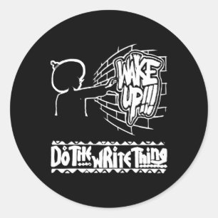 Schreiben Sie das Pt136-Sticker Runder Aufkleber