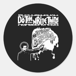 Schreiben Sie das Pt154-Sticker Runder Aufkleber