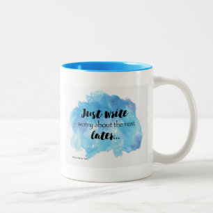 Schreiben Sie einfach Tassen-Entwurf Zweifarbige Tasse