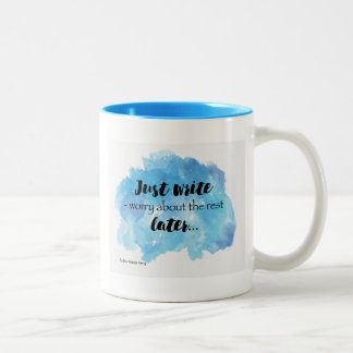 Schreiben Sie einfach Tassen-Entwurf Zweifarbige Tasse