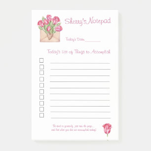 Schreiben Sie es Anmerkungen 4x6 Tulips Dinge zu e Post-it Klebezettel