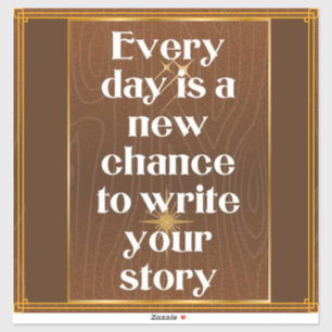 Schreiben Sie Ihre Geschichte Aufkleber