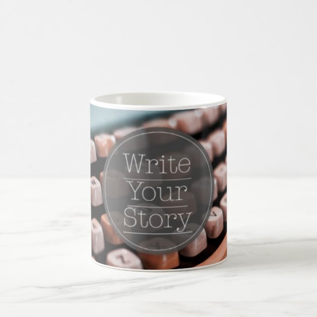 Schreiben Sie Ihre Geschichte Kaffeetasse (Mittel)
