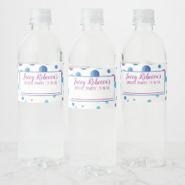 Schreiben Sie Ihren Namen Blue, Pink Polka Dots La