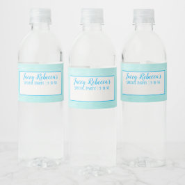 Schreiben Sie Ihren Namen Türkis Wasser Flaschen L