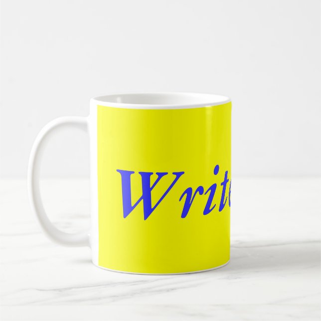 Schreiben Sie mehr Tasse (Links)