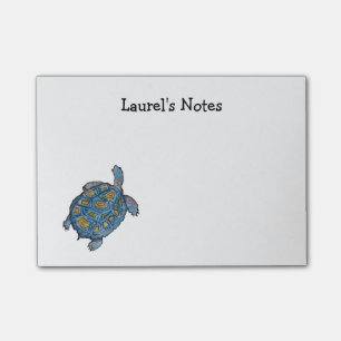 Schreiben Sie Notizen mit Wüstenschildkröte