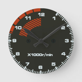 Schreiben Sie r-Tachometer-Uhr Runde Wanduhr