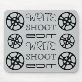 Schreiben Sie Trieb redigieren Filmrolle Mousepad