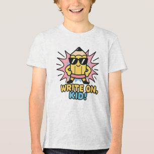 Schreiben Sie über Shirt zurück zum Shirt der Schu