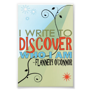 Schreiben um zu entdecken fotodruck