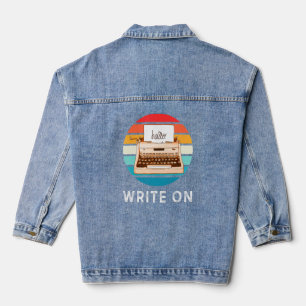 Schreiben und für Künstler Jeansjacke