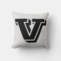 SCHREIBEN V MONOGRAM PILLOW