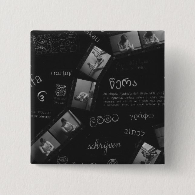 Schreiben von Fotogramm Button (Vorderseite)