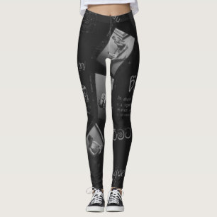 Schreiben von Fotogramm Leggings
