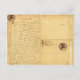 Schreiben von Michel de Montaigne 1585 Postkarte (Vorderseite)