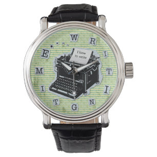 Schreiben von Schreibmaschinen für benutzerdefinie Armbanduhr